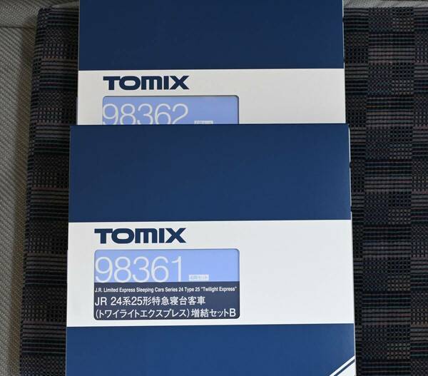 TOMIX トミックス 98362 98361 JR 24系25形 特急寝台客車 (トワイライトエクスプレス) 10両セット