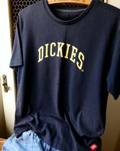 Dickies ディッキーズ Tシャツ 半袖 ネイビー ロゴ ＵS 古着 アメリカ Used ワーク系 ストリート アメカジ