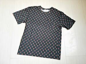 TOGA VIRILIS TOGA ARCHIVES トーガ ビリリース トーガ アーカイブス Tシャツ ペイズリー 総柄 胸ポケ 46 緑系 paisley t-shirts △6