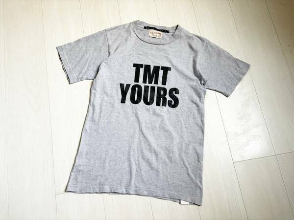 TMT ティーエムティー retrospect レトロスペクト YOURS BIG3 プリント Tシャツ 半袖 コットン S グレー japanese label t-shirts △6