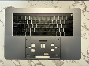 【完動品】Apple MacBookPro 2017 Mid 15インチ A1707 メインフレーム TOUCH BAR USキーボード パームレスト　　スペースグレイ