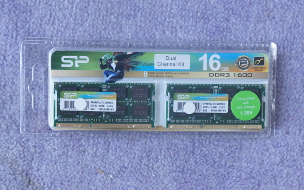 新品未開封・DDR3 PC3-8GB2枚セット