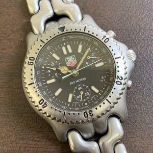 [ Junk ]TAG HEUER S39.306 quartz / TAG Heuer chronograph Date wristwatch 