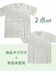 ２点おまとめ【新品タグ付き、新品未使用】半袖Tシャツ　グリーンレーベルリラクシング　ユナイテッドアローズ　メンズSサイズ　Ｖネック