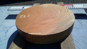 17-115　老木欅（ケヤキ）の乾燥丸材（７寸）・・丸盆・菓子器・皿・ロクロ・挽きもの