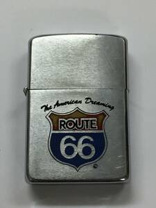 1円～！ZIPPO ジッポ ライター The American dreaming アメリカン ドリーム ROUTE66 ルート66 シルバー 1981年 オイルライター 着火確認済