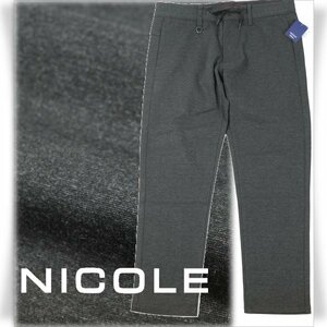  новый товар 1 иен ~* Nicole selection NICOLE selection мужской стрейч легкий брюки боковой линия брюки 48 L темный серый - *5305*