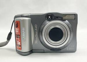 Canon キャノン PowerShot A40 パワーショット PC1019 レンズ3x 5.4-16.2mm 1:2.8-4.8 通電確認済み シルバー デジカメ 光学機器 42j-5-3