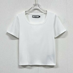  high grade Europe made * regular price 2 ten thousand * BVLGARY a departure *RISELIN short sleeves T-shirt ventilation thin slim Fit plain summer knitted short lady's L