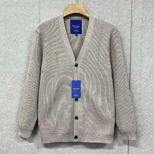  standard * cardigan regular price 5 ten thousand *Emmauela* Italy * milano departure * high grade wool . warm comfortable knitted soft damage processing plain gentleman 2XL/52