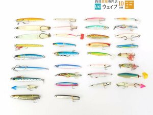 ザウルス ヒラジグラ 80g・ヨーズリ ブランカ 250g・マリア シーフラワー 80g 等計34個 メタルジグ セット