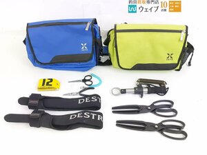  Shimano XEFO shoulder bag, Megabass te -stroke ro year tip cover other fish tongs plier Major etc. 10 point set 