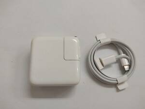 ■純正 Apple アップル デュアルUSB-Cポート搭載35Wコンパクト電源アダプタ　A2676　 USB-C - Lightning充電ケーブル 　 C　