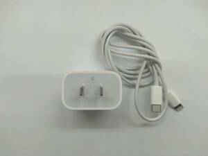 ■純正 Apple アップル 20W USB-C電源アダプタ a2305 emc 3597 USB-C - Lightning充電ケーブル 　⑦　C