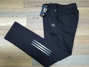 = Adidas =adidas GOLF 3 линия EX стрейч ACTIVEs Lee полоса s брюки чёрный 82= новый товар =