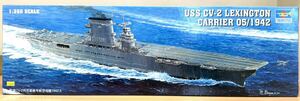【新品未使用】TRUMPETER 1/350 05608 USS CV-2 レキシントン キャリヤー 05/1942