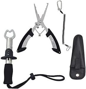 LNJLQW 4 point set fish grip fish gripper fishing plier made of stainless steel fish grip fishing gear se