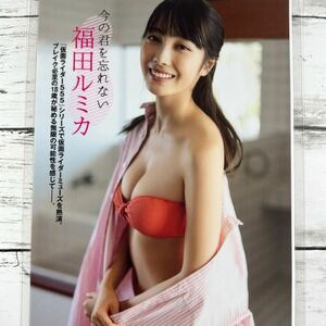 [ высокое качество ламинирование отделка ][ Fukuda rumika] FLASH 2024 год 4/9 журнал вырезки 10P A4 плёнка купальный костюм bikini model актер женщина super 