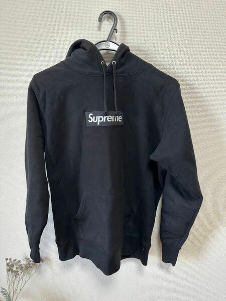 supreme 2016aw Black box logo hoodie S