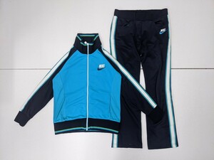 14.NIKE Nike 2 point set DRIFIT jersey blouson pants jersey training wear top and bottom M/Spi- cook blue group black white x604
