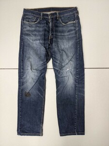 9．リーバイス LEVI’S 145周年記念 505 WPL423 デニム パンツ ジーンズ アメカジ Ｗ33L32 ネイビー y605