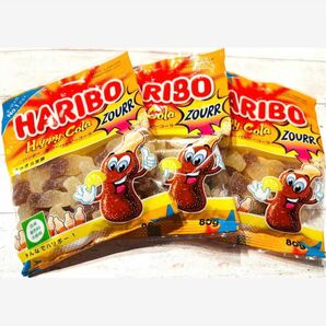 【HARIBO】ハリボーグミセット240g/ サワー　ハッピー　コーラ計3袋