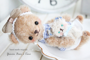 ○*YunonBear’sTime*○テディベア・オリジナル・アンティーク・くま・ぬいぐるみ・素朴・ドール・ビンテージ・リボン・送料込