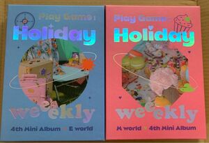 Weeekly 4th Mini Album Play Game:Holiday アルバム　セット
