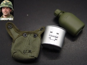 [ Moore ]1/6 doll parts : DID made :US. Vietnam war flask set [ Vietnam war ]