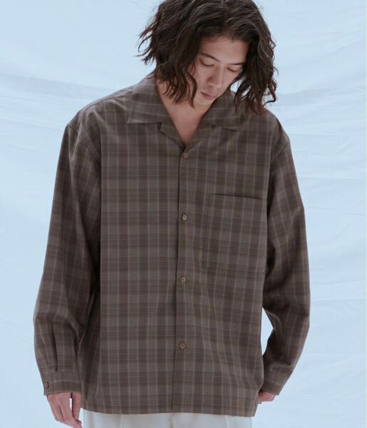 【WYM LIDNM】VINTAGE CHECK WIDE SHIRT