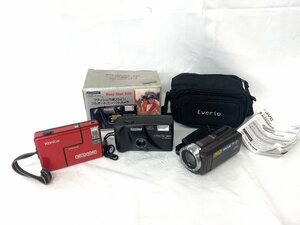 [ secondhand goods ] film camera * video camera 3 point set Konica Konica Recorder/ key Stone KeyStone/ Kenwood JVC Kenwood( postage extra )AD0123