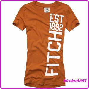 ☆新品 058★アバクロ Tシャツ Tee★Miranda Dark Orange ウーマン S★Abercrombie & Fitch☆