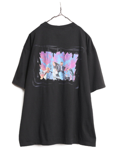 90s USA製 キャメル ポケット付き 両面 プリント Tシャツ メンズ XL / 90年代 オールド CAMEL タバコ キャラクター イラスト 企業 ポケT 黒