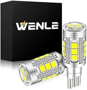 WENLE 超爆光5000LM！ T16 led バックランプ 後退灯 キャンセラー内蔵 無極性 リフレクター同色化シルバー仕