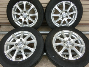 ★ 175/65R14 ★ 4本セット!! ★ GY EFFICINT GRIP ECO ★ アルミホイール付き　残溝8.5～9.5分山　2022年製　weds joker