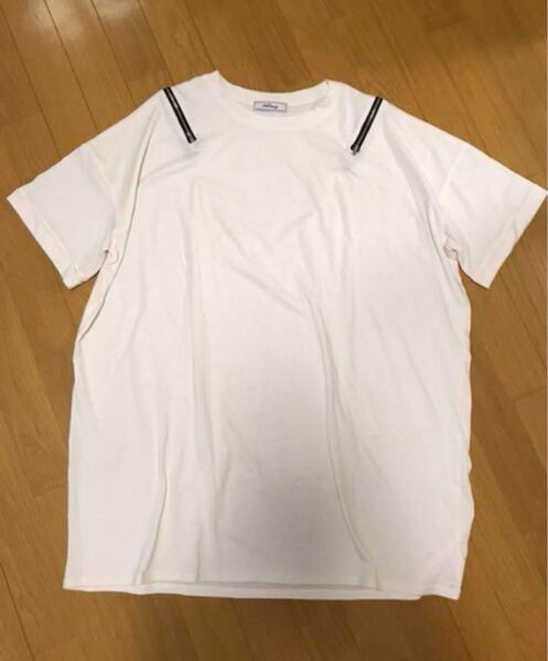 アンクルージュ ビッグシルエットTシャツ オーバーサイズ 半袖 地雷系 量産型 無地 カットソー トップス クルーネック