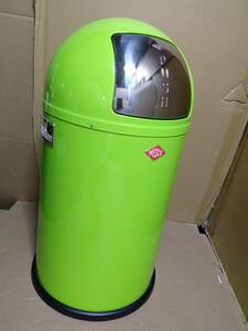  утиль [ повреждение ]Wesco ткань ko кнопка ведро & metal подкладка 22L PUSHBOY JUNIOR lime зеленый 175531-20[ диаметр 35cm× высота 63cm]