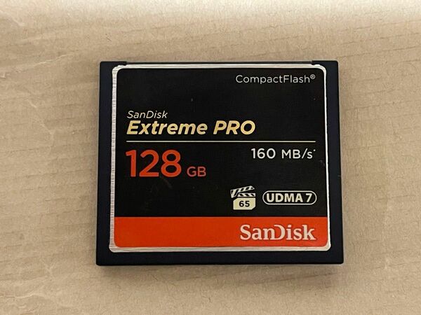 【中古品】SanDisk エクストリームプロ CFカード 128GB コンパクトフラッシュ 海外リテール品