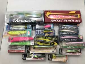 01wy0352 ① ルアー まとめ Megabass DAIWA ジャクソン 他 ROCKET PENCIL230 モアザン アスリート 等 フィッシング 釣り用品 中古品