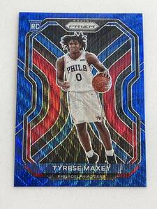 【TYRESE MAXEY】2020 PANINI PRISM BLUE WAVE RC