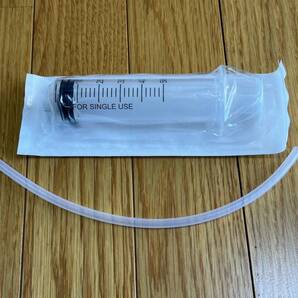 新品未使用 注射器 50ml ポンプ シリコンチューブ 25cm付き オイル 類 注入 吸引 DIY 様々な用途に 犬 猫 哺乳器 食事 流動食 薬など③