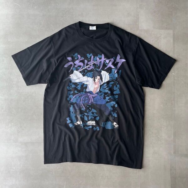 00s NARUTO うちはサスケ T- shirt アニメ Tシャツ アニメT