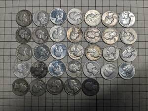 アメリカ 25セント銀貨 セット 総重量204g クオーター 外貨 外国 世界 海外 コイン 古銭 大量