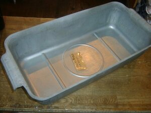  Sweden army discharge tin plate oil tray unused goods 032608