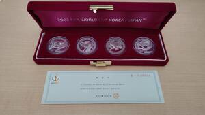 #3092 【開封品】サッカー FIFA ワールドカップ 2002 韓国 日韓 1000ウォン 記念硬貨 ケース 証明書付 コレクション アンティーク
