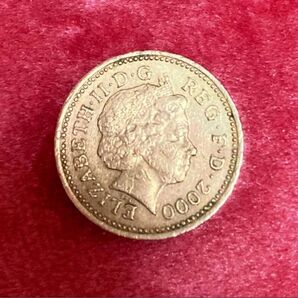 イギリス旧1ポンド硬貨2000年版特別デザイン(Dragon)ウェールズの 赤い竜【お値段交渉不可】