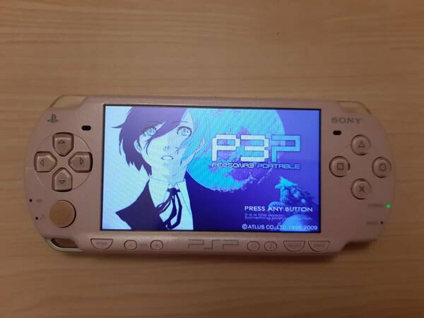 【中古】SONY PSP 3000 ブロッサムピンク 本体 バッテリー＆充電器付