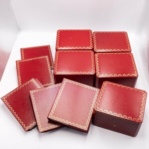 1 иен CARTIER Cartier кейс CARTIER CASE суммировать 5 комплект для часов пустой коробка BOX внутри коробка принадлежности красный красный часы кейс брошюра 0425820240604