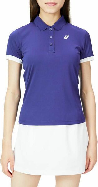 [アシックス] テニスウェア ドライポロシャツ ゴルフウェア レディース XS 半袖ポロシャツ