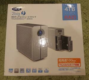 LACIE 2big Thunderbolt ケースのみ　おまけ Thunderboltケーブル 1.0TB+2.0TB HDD